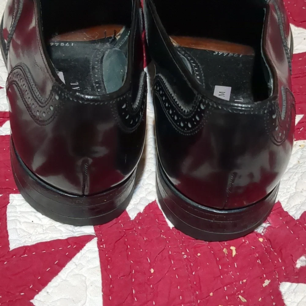Florsheim Imperial 8.5D 92257 Wingtip Vintage Shoes Black